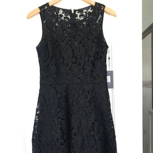 Tommy Hilfiger Black lace cocktail dress.